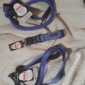 KONG DOG COLLAR AND LEASH BUNDLE BRAND NEW BUNDLE DEAL